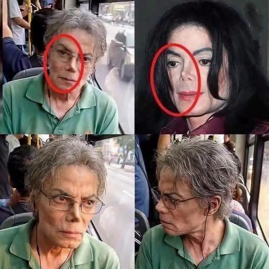 Michael Jackson was seen live and direct. He might not have d:ed but instead gone into hiding. A passenger who sat beside him took a picture of him and couldn’t believe he’s still alive while the world thought he was de:ad. Check below fore more photo